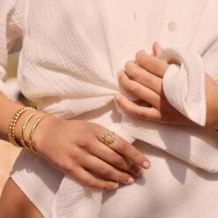 Bague Fine TRESSE -Unique Bijoux Magasin 02280262 157 52 M2