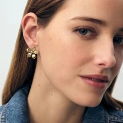 Boucles D'oreilles Puces BLOOM -Unique Bijoux Magasin 02380304 157 TU M2