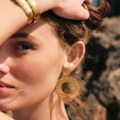 Boucles D'oreilles Pendantes VENUS -Unique Bijoux Magasin 02380583 157 TU M2