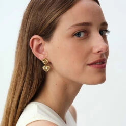 Boucles D'oreilles Pendantes PONT DES ARTS -Unique Bijoux Magasin 02380757 978 TU M2