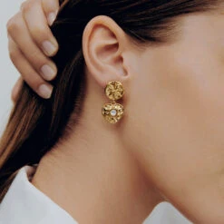 Boucles D'oreilles Pendantes PONT DES ARTS -Unique Bijoux Magasin 02380757 978 TU M3