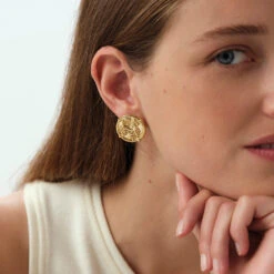 Boucles D'oreilles Puces PONT DES ARTS -Unique Bijoux Magasin 02380758 157 TU M2