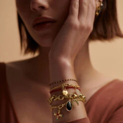 Bracelet Souple PIERRES NATURELLES 11 Bracelet Souple PIERRES NATURELLES -Unique Bijoux Magasin 02480318 129 TU M3