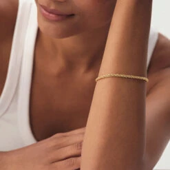 Bracelet Souple CHAÎNE CORDE 13 Bracelet Souple CHAÎNE CORDE -Unique Bijoux Magasin 02480320 157 TU M1