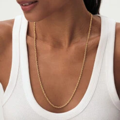 Sautoir CHAÎNE CORDE -Unique Bijoux Magasin 02680231 157 TU M1