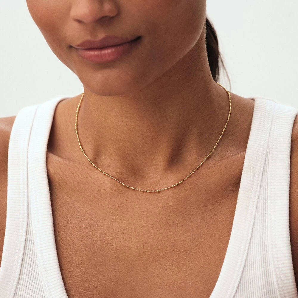 Collier Ras Du Cou CHAÎNE BOULE 4 Collier Ras Du Cou CHAÎNE BOULE – Image 4