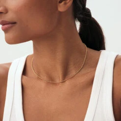 Collier Ras Du Cou CHAÎNE JASERON 9 Collier Ras Du Cou CHAÎNE JASERON -Unique Bijoux Magasin 02680234 157 TU M1