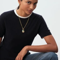 Collier Mi-long CHAÎNE GOURMETTE 12 Collier Mi-long CHAÎNE GOURMETTE -Unique Bijoux Magasin 02680417 157 TU M2