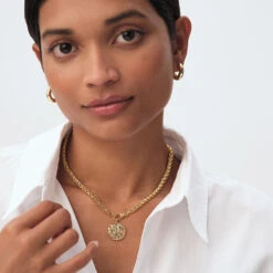 Collier Ras Du Cou MAILLE PALMIER -Unique Bijoux Magasin 02680419 157 TU M2