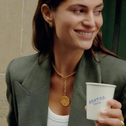 Collier Ras Du Cou MAILLE PALMIER -Unique Bijoux Magasin 02680419 157 TU M3