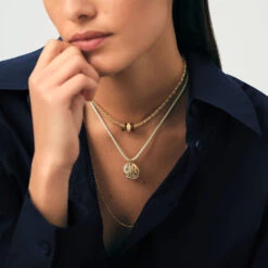 Collier Ras Du Cou MAILLE BIZANTINE -Unique Bijoux Magasin 02680420 157 TU M2