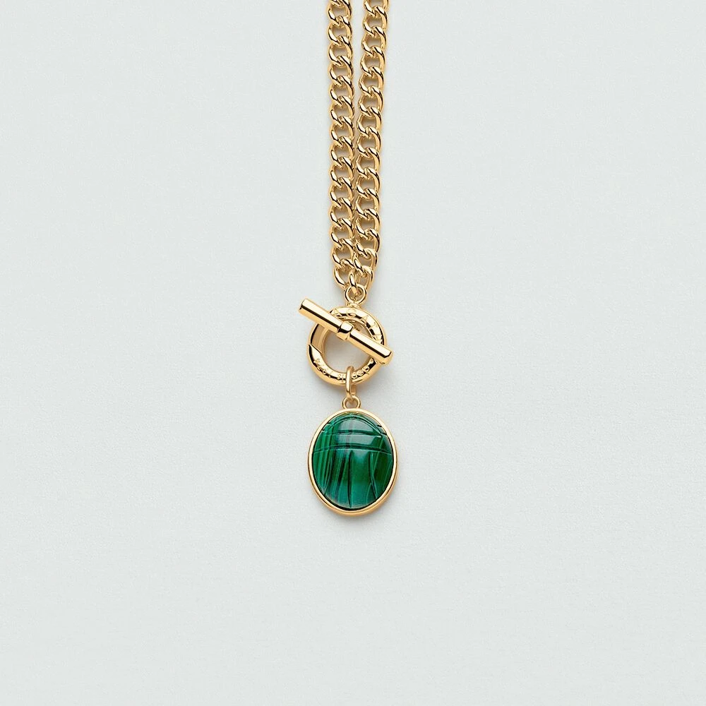 Pendentif SCARABÉ MALACHITE 3 Pendentif SCARABÉ MALACHITE – Image 3