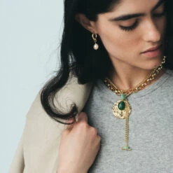 Pendentif SCARABÉ MALACHITE 17 Pendentif SCARABÉ MALACHITE -Unique Bijoux Magasin 02880065 658 TU M5