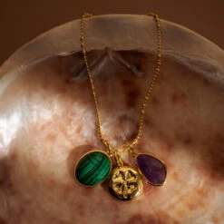 Pendentif MEDAILLON TRÈFLE -Unique Bijoux Magasin 02880066 157 TU M4